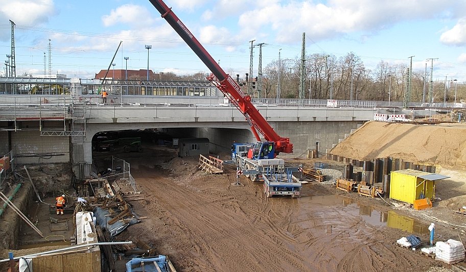 Baustelle City-Tunnel Magdeburg