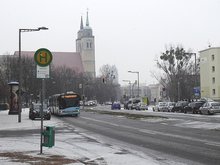 Magdeburg, Jacobstraße, Buslinie 73