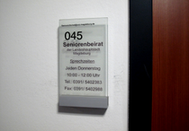 Beratungszimmer des Seniorenbeirats Magdeburg im Rathaus