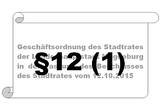 Änderung der Geschäftsordnung des Stadtrates Änderung der Geschäftsordnung des Stadtrates