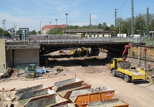 Baustelle des Ciytunnel Magdeburg Baustelle des Ciytunnel Magdeburg