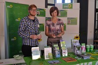 Timo Gedlich, Stadtrat, und Eva-Maria Schulz-Satzky, Geschäftsführerin der Grünen Fraktion