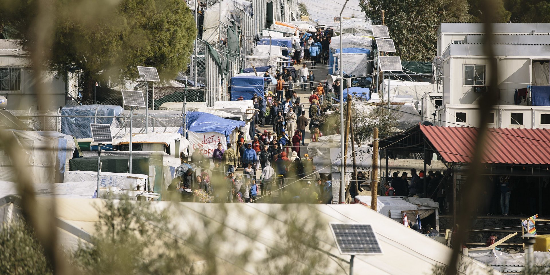 Blick ins Flüchtlingslager Moria