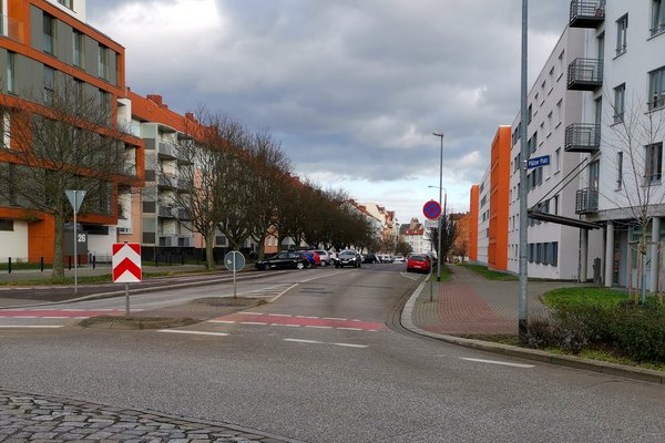 Blick in die Ernst-Lehmann-Straße