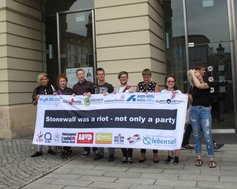 CSD 2019 - Eröffnung der Aktionswochen vor dem Rathaus Magdeburg