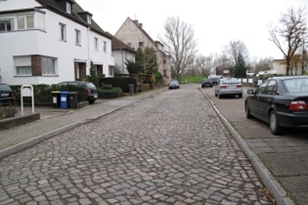 Kopfsteinpflaster der Seestraße in Magdeburg