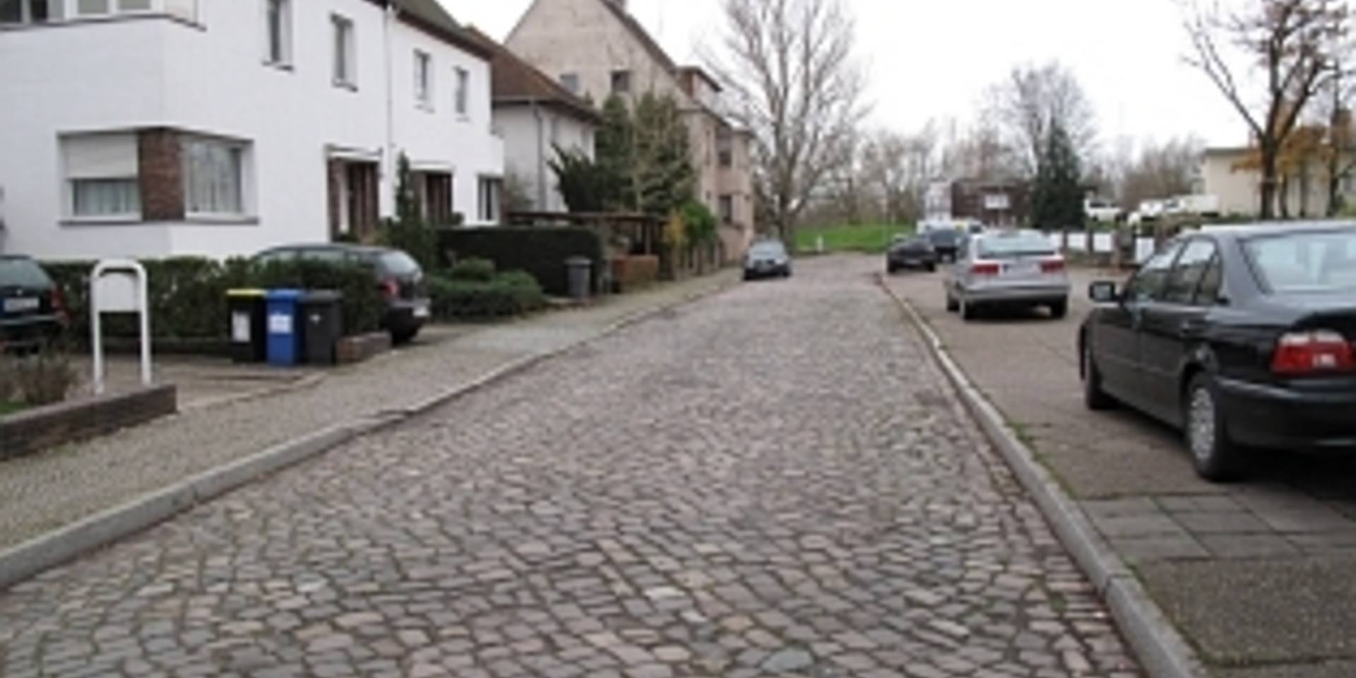 Kopfsteinpflaster der Seestraße in Magdeburg