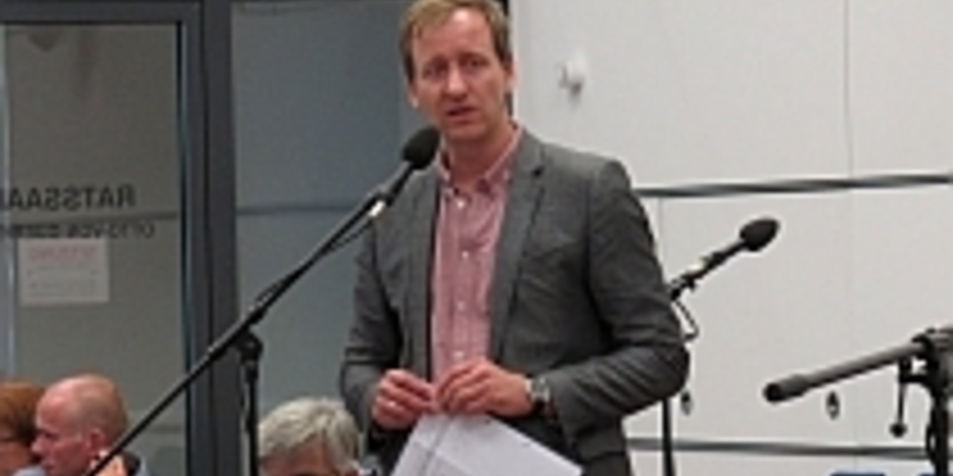 Sören Herbst, kulturpolitischer Sprecher, während der Stadtratsstizung am 09.07.2015