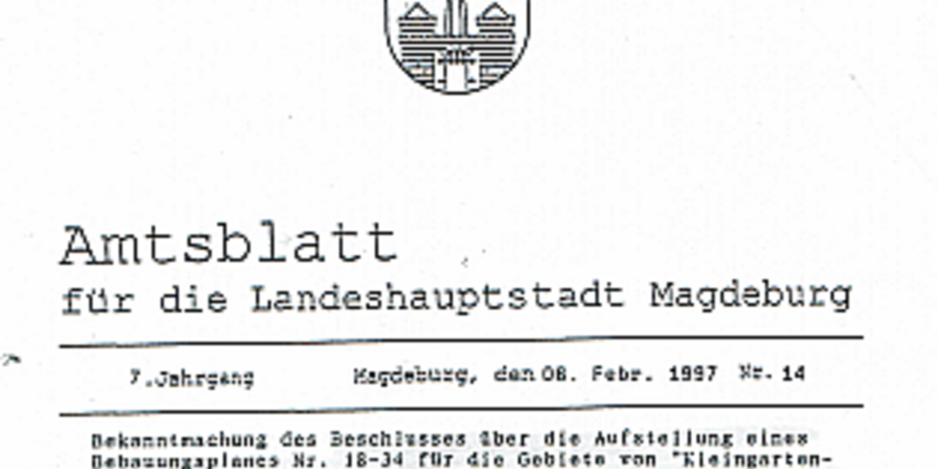 Amtsblatt Nr. 14 1997