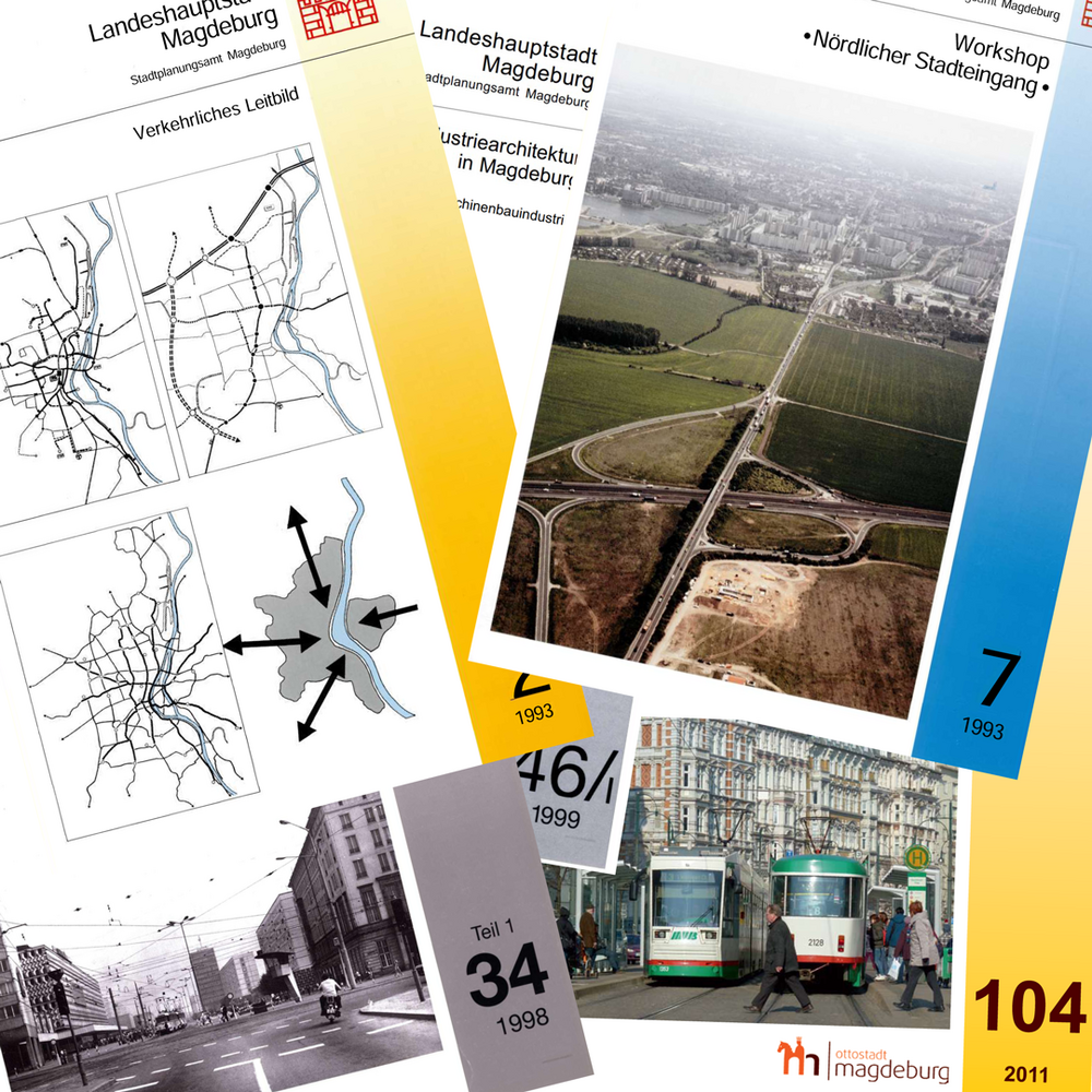 Titelblätter einer Schriftenreihe