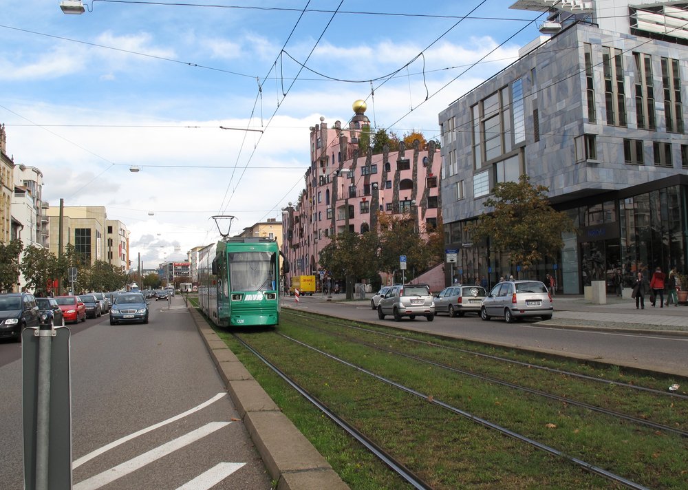 Straßenbahn auf dem Breiten weg / Südabschnitt Straßenbahn auf dem Breiten weg / Südabschnitt