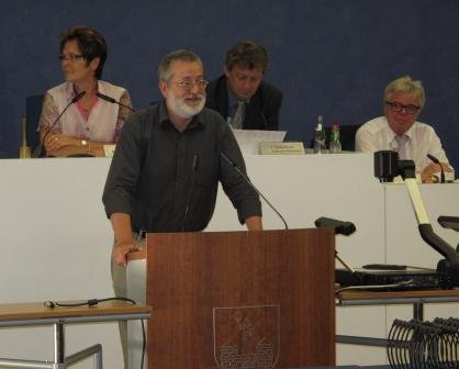 Abschiedsrede von Wolfgang Wähnelt am 12 Jinu 2014 während der Stadtratssitzung