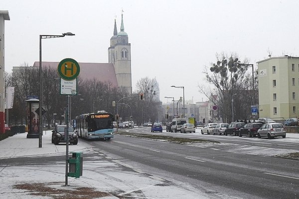 Magdeburg, Jacobstraße, Buslinie 73