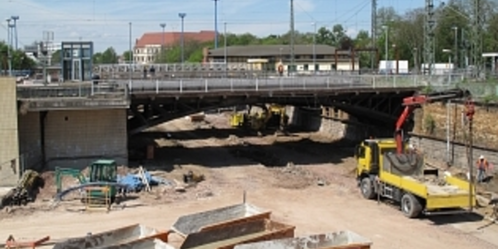 Baustelle des Ciytunnel Magdeburg