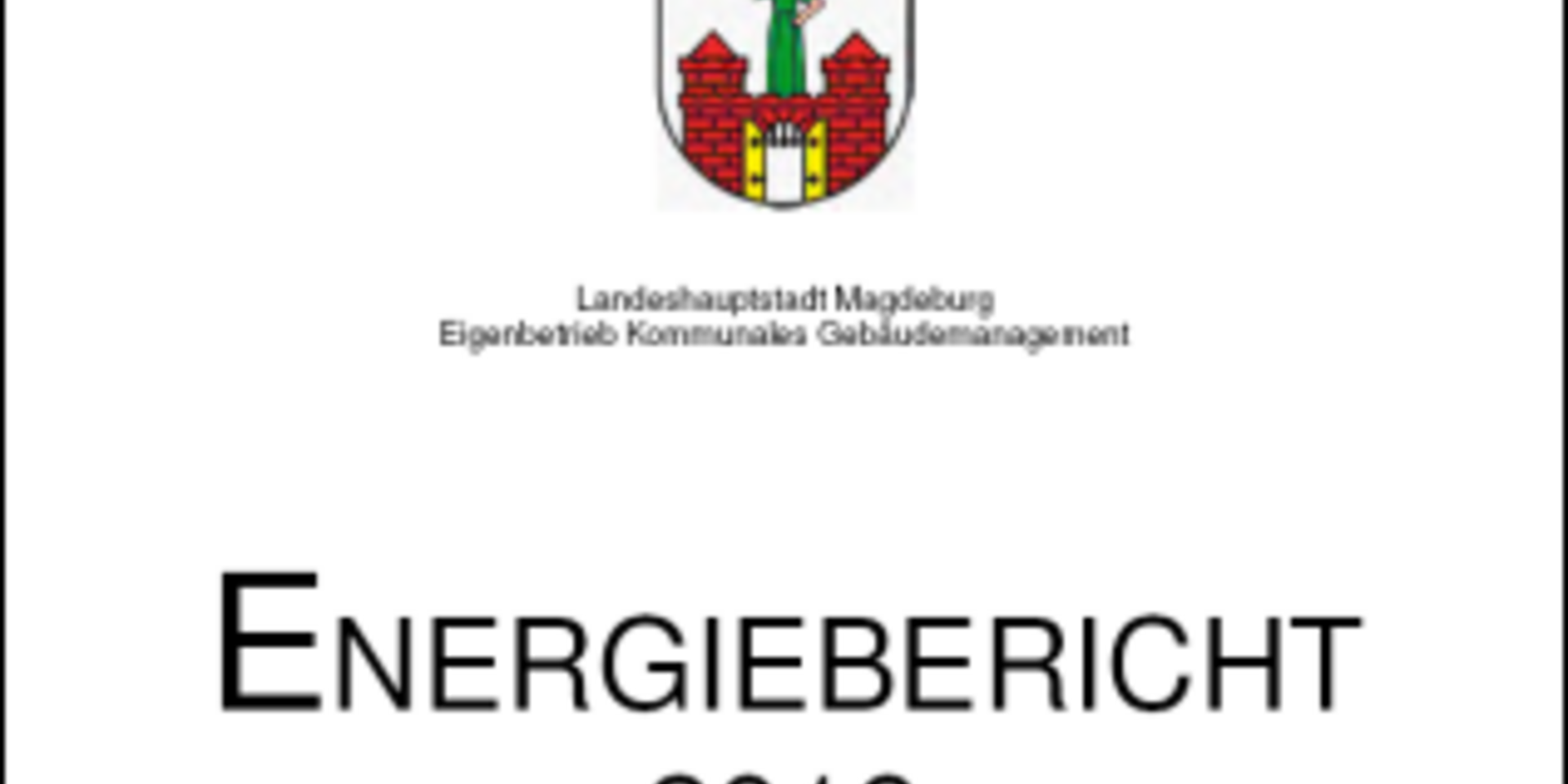 Energiebericht 2019 (Titelausschnitt)